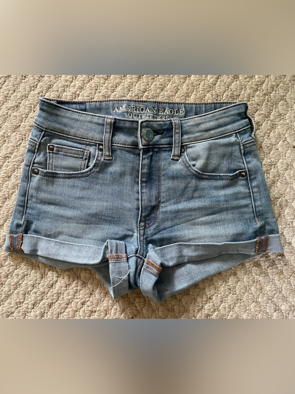 American Eagle Light Wash Shorts